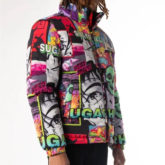 SUGARHILL ANXIETY PUFFER  JACKET, Size Medium - Picture 13 of 14